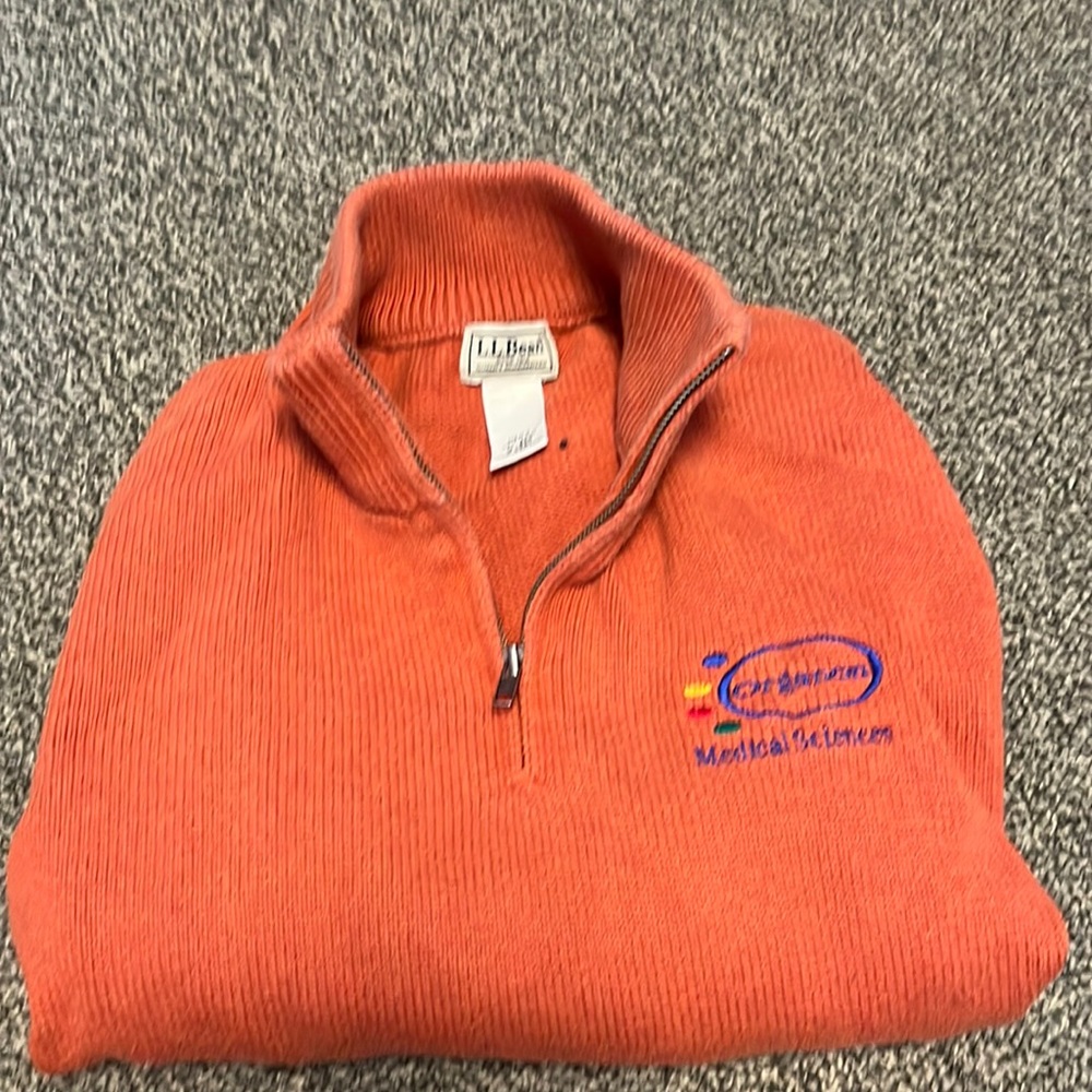 LL Bean Quarter Zip Chemistry Sweatshirt